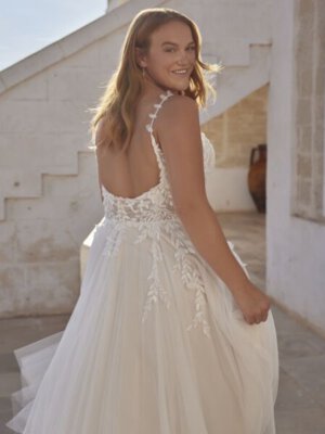 ronja leichte a linie mit blätterspitze und trägern