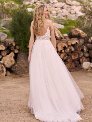 ronja leichte a linie mit blätterspitze und trägern