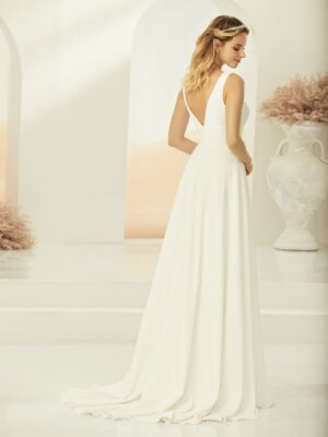 anastasia schlichtes brautkleid mit breiten trägern