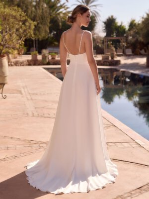 catalena schlichtes brautkleid mit besonderem oberteil