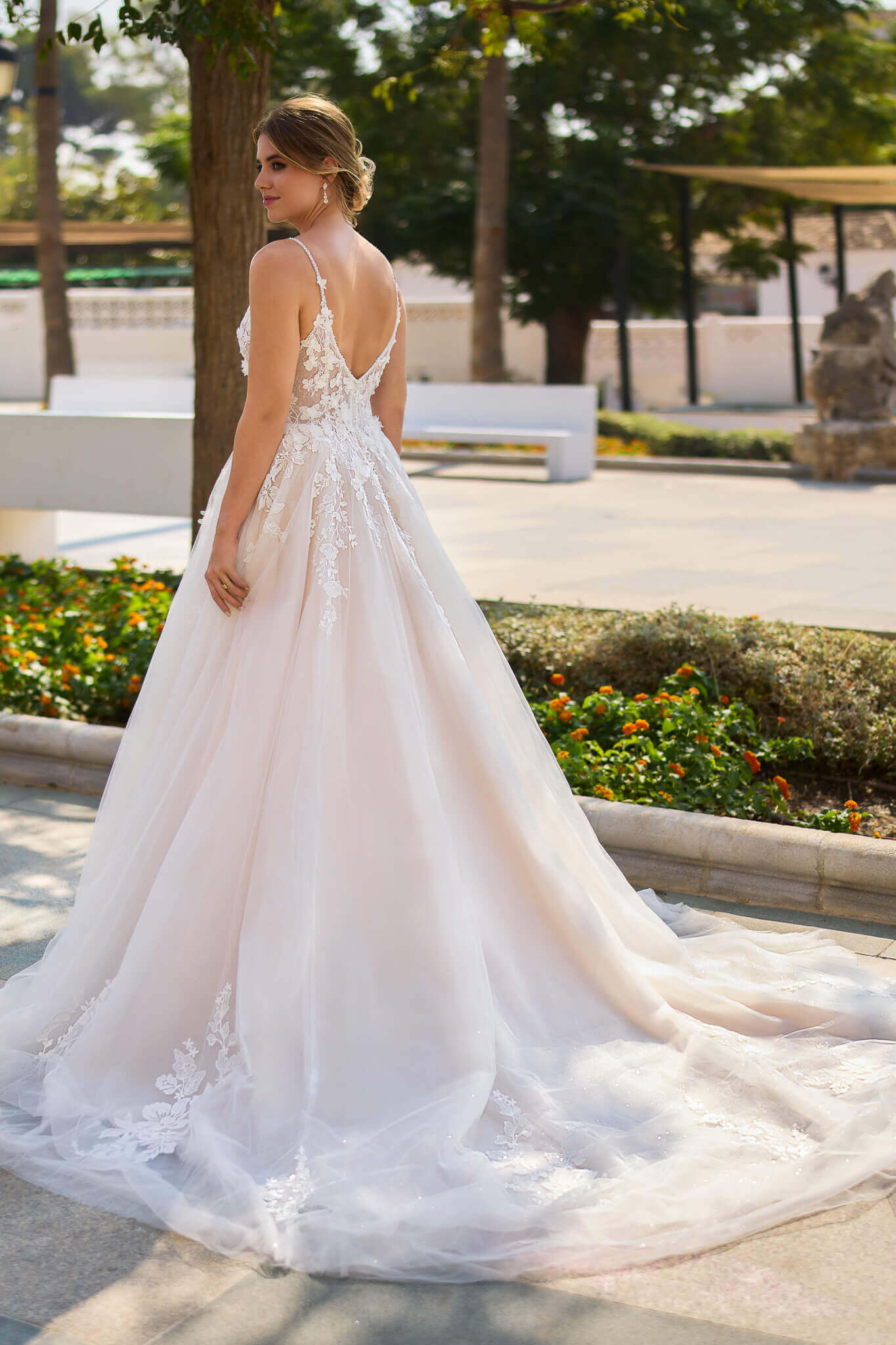 brautkleid schleppe spitze tuell blush cuxhaven