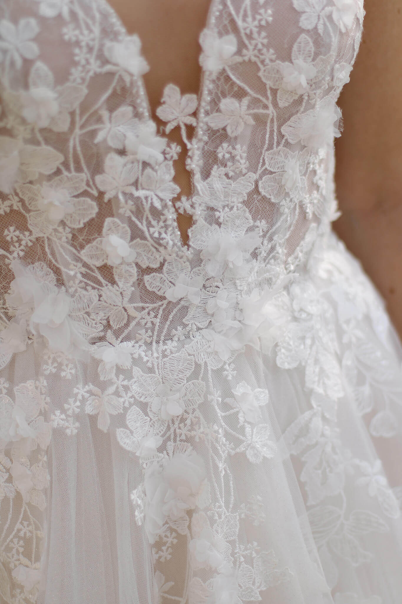 spitzen brautkleid perlen glitzer ausschnitt buxtehude